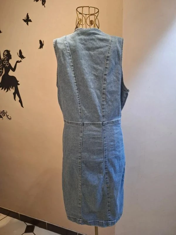 Vestido de mezclilla con cremallera – photo 3